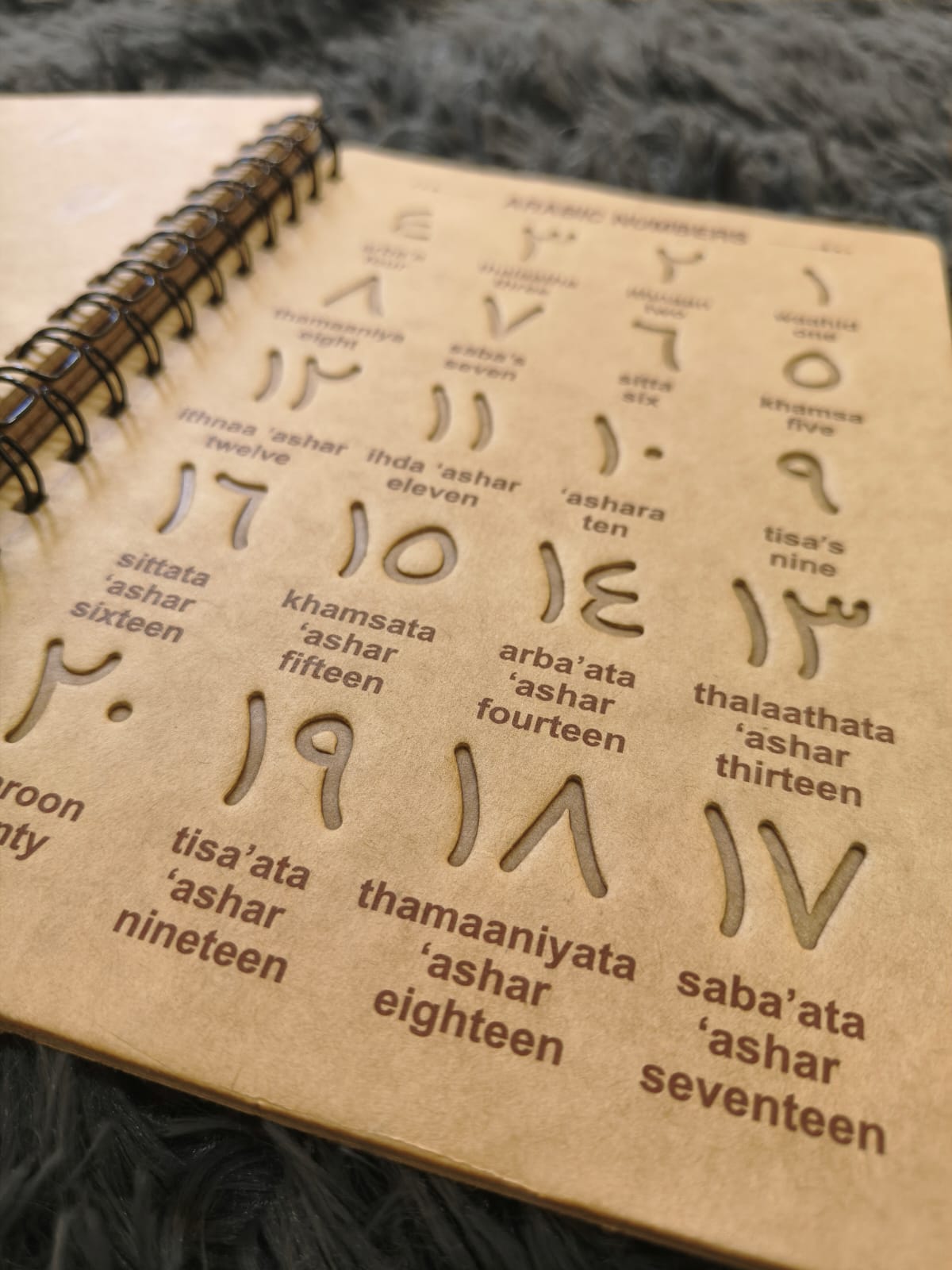 Grooved Learning Kit in Arabic and English (Reusable)