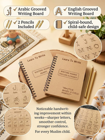 Grooved Learning Kit in Arabic and English (Reusable)